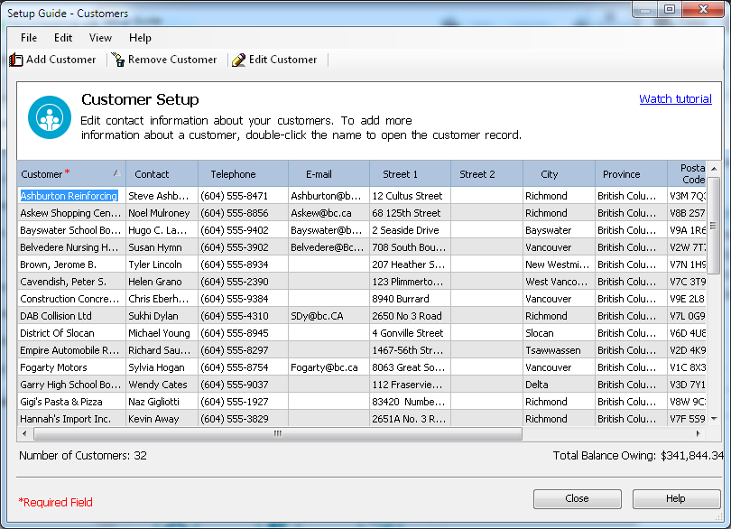 Setup Guide for Customers